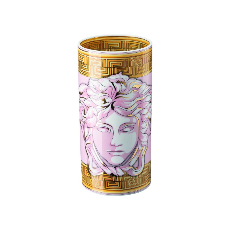Versace Rosenthal Medusa Amplified Vase 24 cm Pink Coin