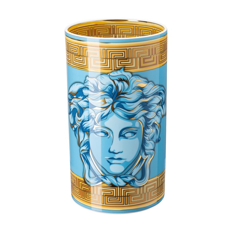 Versace Rosenthal Medusa Amplified Vaso 30 cm Blue Coin