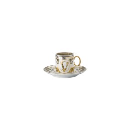 Versace Virtus Gala White Tazza Espresso con Piattino 0. 10 l