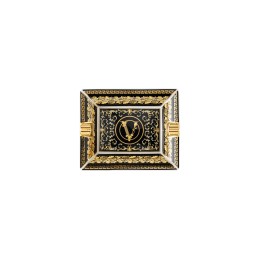Versace Rosenthal Virtus Gala Black Ashtray 13 cm