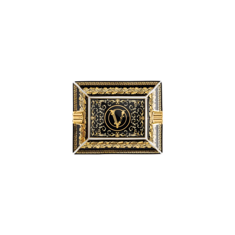 Versace Rosenthal Virtus Gala Black Posacenere 13 cm
