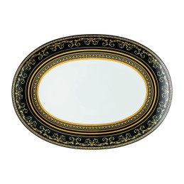 Versace Rosenthal Virtus Gala Black Platter 38 cm
