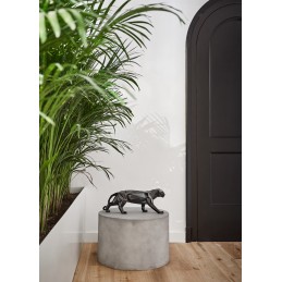 Lladrò Sculpture Black Frosting Panther Ref. 01009496