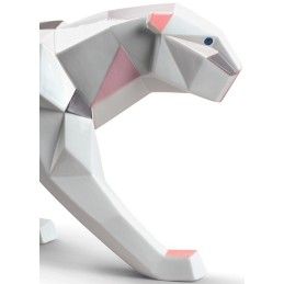 Lladrò Sculpture Colors Panther Limited Edition Ref. 01009298