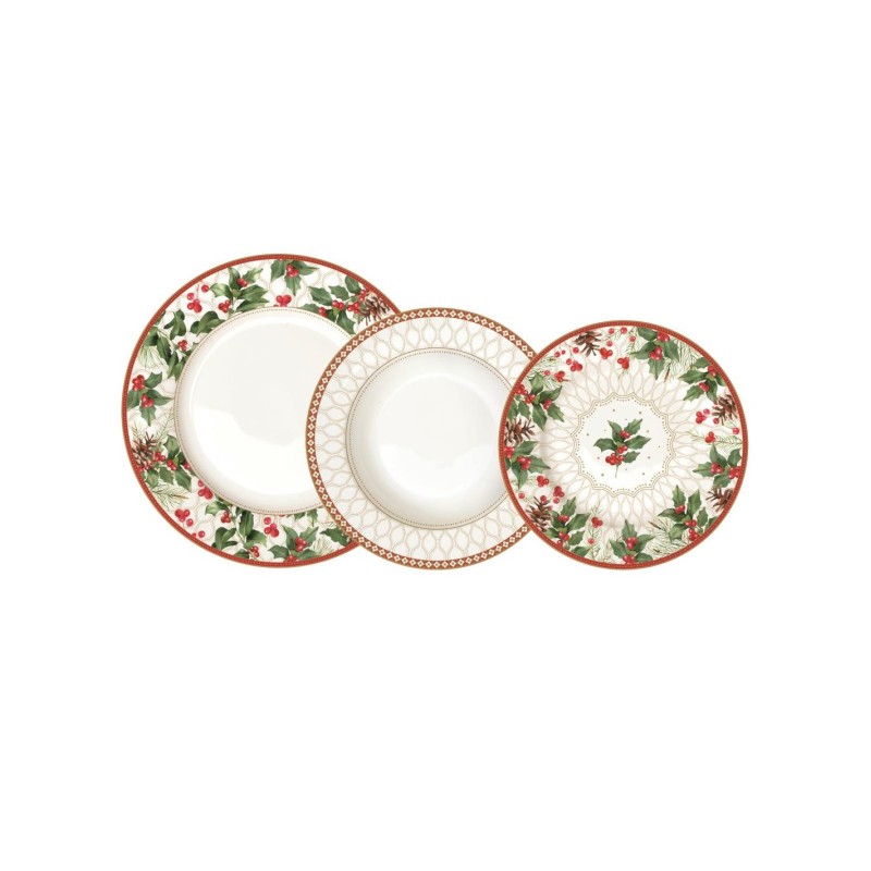 Easy Life Christmas Dinnerware Set 18 Pcs