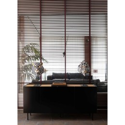 Lladrò Figurine Sculpture Tiger Mask Black Gold Ref. 01009404