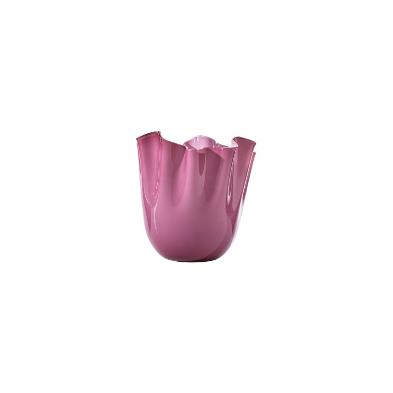 Venini Vaso Fazzoletto Piccolo Magenta H. 13,5 cm 700.04