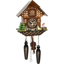 Trenkle Quartz Cuckoo Clock Black Forest House with Music TU.4281.QM