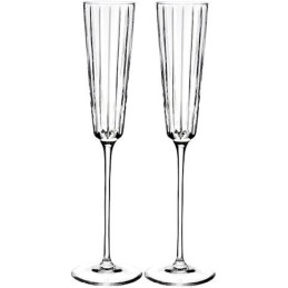 ROGASKA Modello "Avenue" Coppia Calici in Cristallo Flute Champagne 170ml Altezza: 30cm
