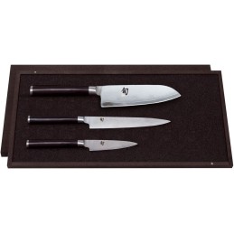 KAI Kitchen Knives, Shun Knife Set DM-0700, DM-0701, DM-0702 Ref. DMS-310