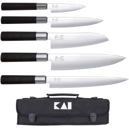 KAI Set of 5 Kitchen Knives...