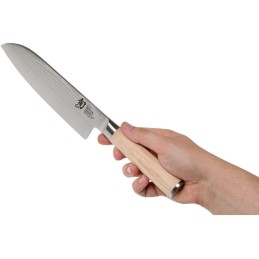 KAI SHUN Santoku knife 18 cm in white steel Ref. DM-0702W