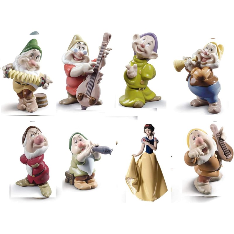 Lladrò Biancaneve Con i Sette Nani Statuine