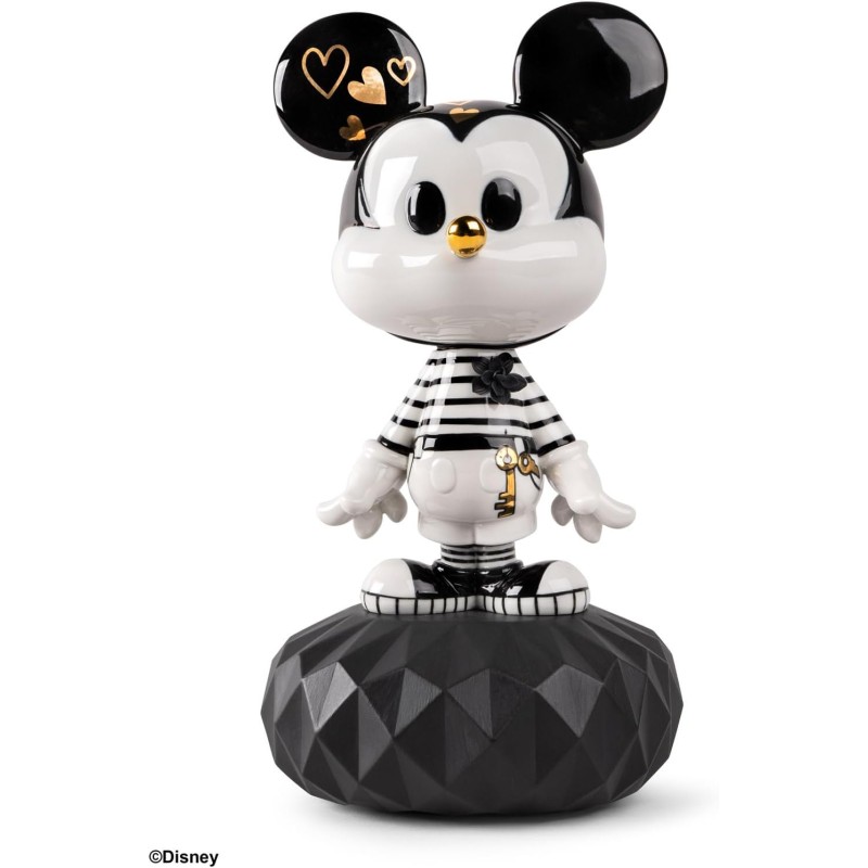 Lladrò Sculpture Topolino Black And White Ref. 01009414