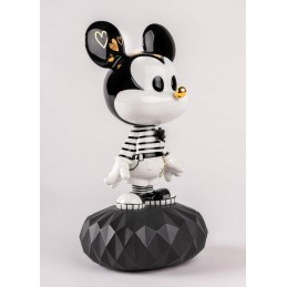 Lladrò Sculpture Topolino Black And White Ref. 01009414