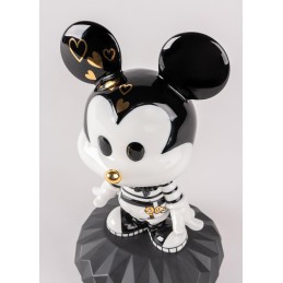 Lladrò Statuina Topolino in Bianco e Nero Ref. 01009601