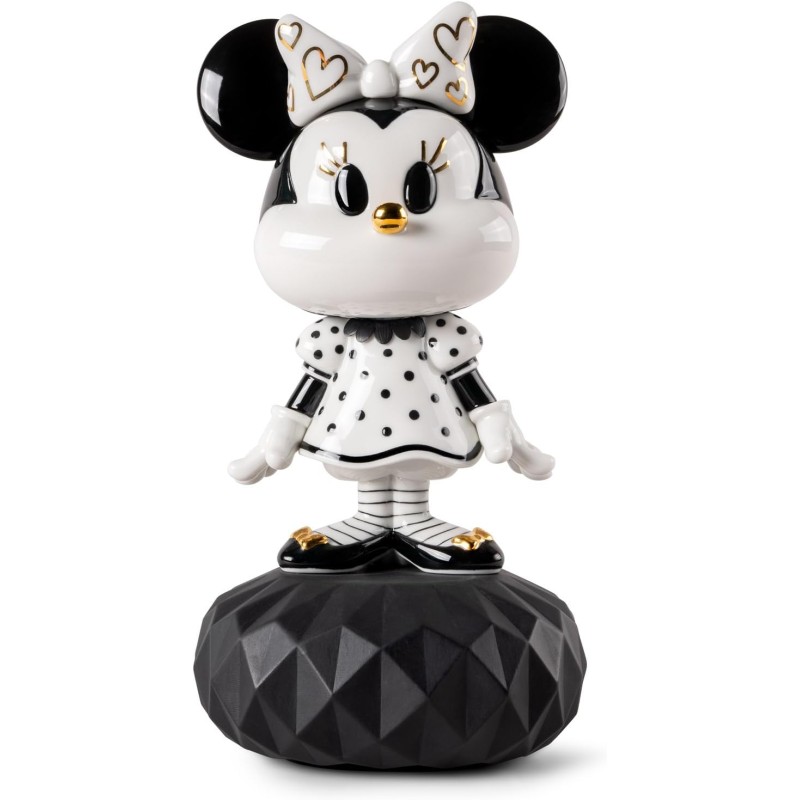 Lladrò Sculpture Minnie Black And White Ref. 01009707