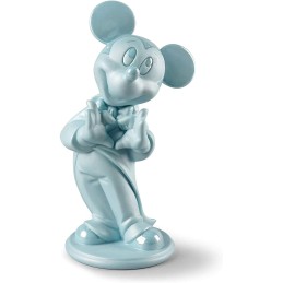 Lladrò Set Statuine Topolino Blue e Minnie Rosa Ref. 01009419