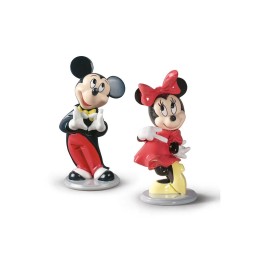 Lladrò Set Statuine Disney Mickey Mouse e Minnie Mouse Ref. 01009079 - 01009345