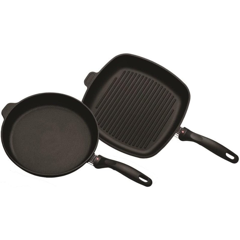 Swiss Diamond Set Round and Square Pan 28 cm for Induction XDSET282