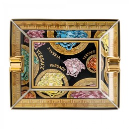 Versace Rosenthal Medusa Amplified Multicolour Ashtray 16 cm