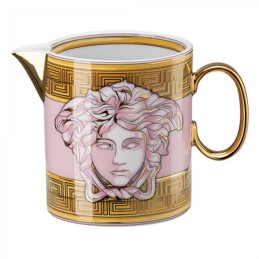 Versace Rosenthal Medusa Amplified Lattiera Pink Coin