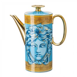 Versace Rosenthal Medusa Amplified Caffettiera Blue Coin