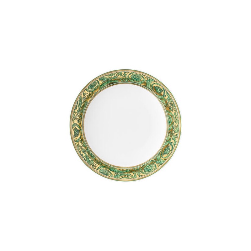 Versace Rosenthal Medusa Garland Piatto Fondo Verde Oro 22 cm 2024