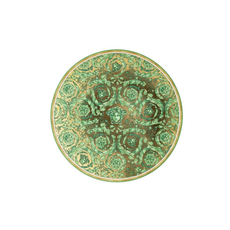 Versace Rosenthal Medusa Garland Piatto di Natale Verde Oro 17 cm 2024
