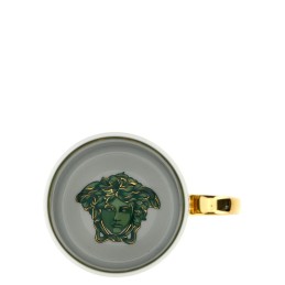 Versace Rosenthal Medusa Garland Green Gold Mug With Handle 2024