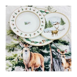 Easy Life White Forest Dinnerware Set 18 Pcs