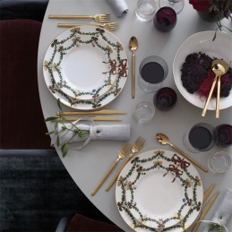 Royal Copenhagen Star Fluted Christmas Servizio Piatti 18 Pz