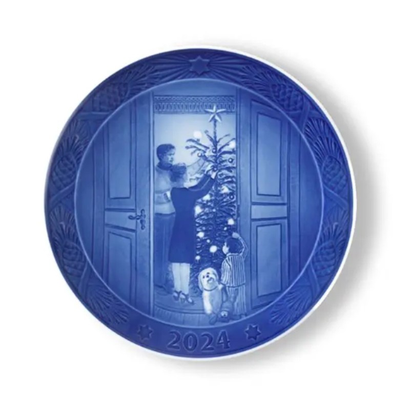 Royal Copenhagen Piatto di Natale 18 cm 2024 - Anticipazione di Natale