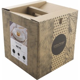 Arthur Krupp Neve Bone China Servizio 18 Piatti 6 Piani 6 fondi 6 frutta