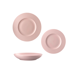 Rosenthal Kumi Servizio Piatti 18 Pz Rose Tone