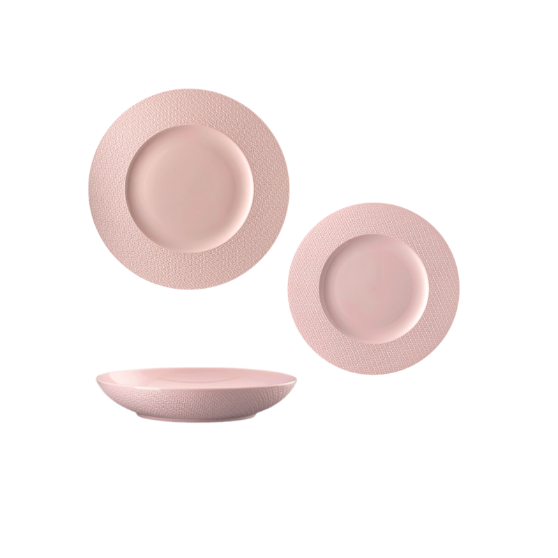 Rosenthal Kumi Servizio Piatti 18 Pz Rose Tone