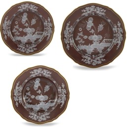 Richard Ginori Oriente Italiano Chestnut Table Setting 3 Pcs