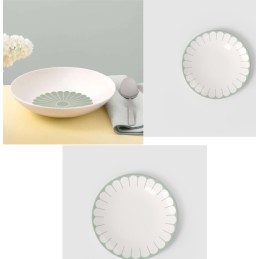 Villeroy & Boch Fleur Vert Dinnerware Set 18 Pcs Premium Porcelain