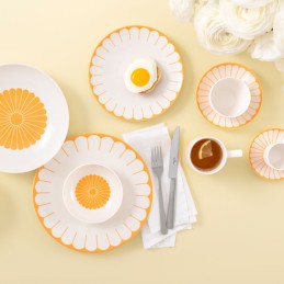 Villeroy & Boch Fleur Soleil Dinnerware Set 18 Pcs Premium Porcelain