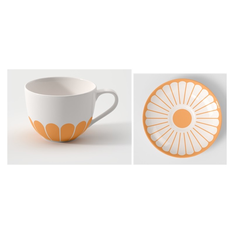 Villeroy & Boch Fleur Soleil Set 6 Tazze Caffè con Piattino