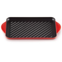 Le Creuset Rectangular Grill 32 x 22 cm in enamelled cast iron, CHERRY