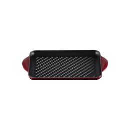 Le Creuset Rectangular Grill 32 x 22 cm in enamelled cast iron, GARNET