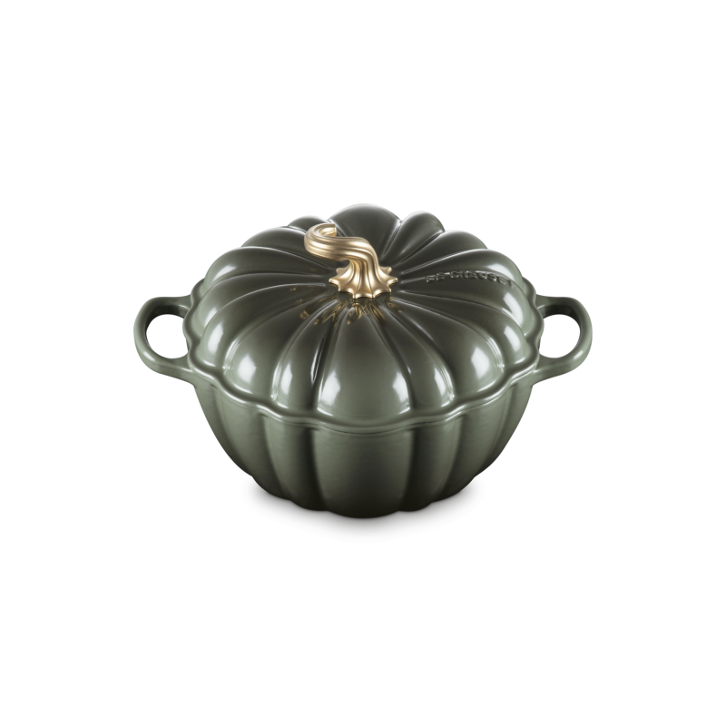 Le Creuset Cocotte Zucca Ghisa Smaltata, 24 cm, Verde Timo
