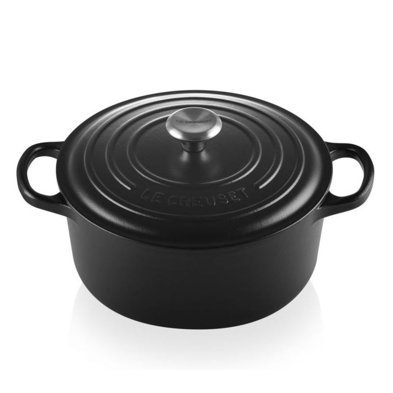 Le Creuset Cocotte Evolution Round Cast Iron 22 cm Black Matt