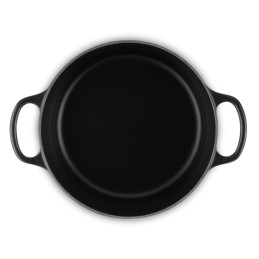 Le Creuset Cocotte Rotonda Evolution in Ghisa 22 cm, Nero Matto