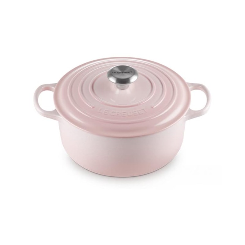 Le Creuset Cocotte Evolution Round Cast Iron 24 cm, Shell Pink