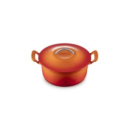 Le Creuset Cocotte Rotonda Heritage in Ghisa 26 cm, Arancio