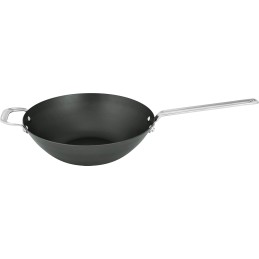 SCANPAN Black Iron Wok Pan 30 cm, made of high quality carbon steel, PFAS free