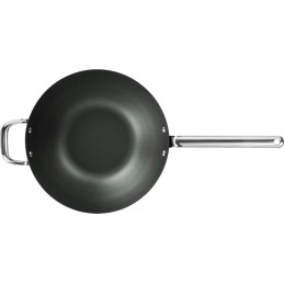 SCANPAN Black Iron Wok 30 cm, in acciaio al carbonio di alta qualità, senza PFAS