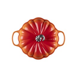 Le Creuset Braiser Figural Pumpkin Enamel Cast Iron, 28 cm, Orange